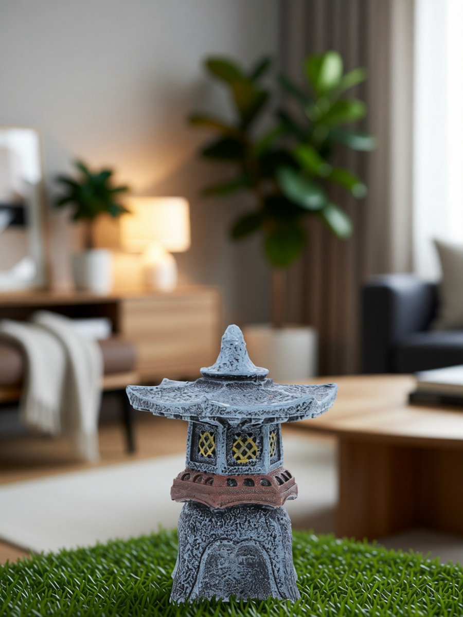 Bonsai Garden Landscape Design - Lámpara de pagoda, estatua de jardín