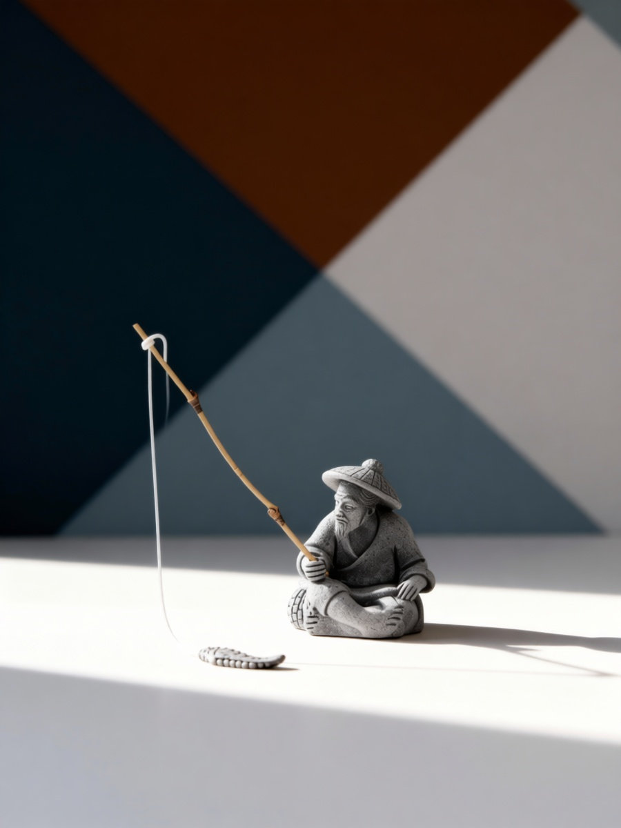 Figura de pescador sentado pes - Bonsai Garden Landscape Design reseña y precio