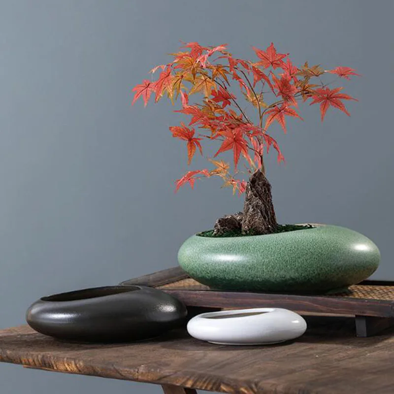 Jarrón de cerámica de textura  - Bonsai Garden Art reseña y precio