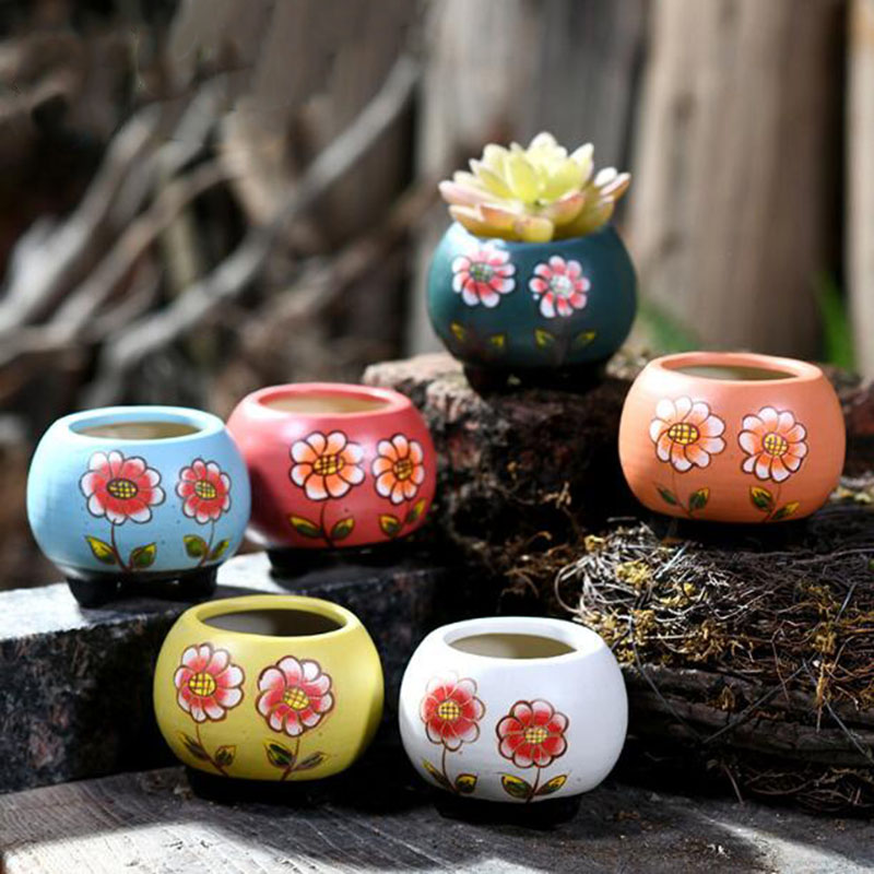 6 unids/set porcelana pintada  - Bonsai Garden Art reseña y precio